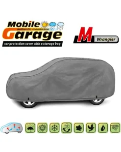 Bilöverdrag Mobile Garage M Wrangler 385–425 cm – Grå
