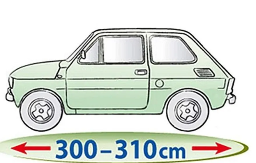 Bilöverdrag Mobile Garage S126 300–310 cm – Grå