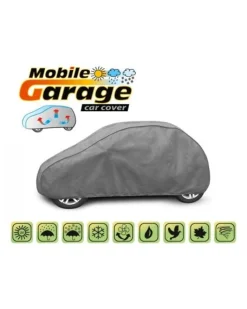Bilöverdrag Mobile Garage S3 Hatchback 335–355 cm – Grå