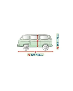 Bilöverdrag Mobile Garage VW T3 Transporter 430–456 cm – Grå