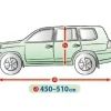 Bilöverdrag Mobile Garage XL SUV 450–510 cm – Grå