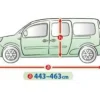 Bilöverdrag Mobile Garage XXL LAV 443–463 cm – Grå
