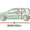Bilöverdrag Perfect Garage L1 Hatchback 405–430 cm – Marinblå