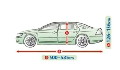 Bilöverdrag Perfect Garage XXL Sedan 500–535 cm – Marinblå