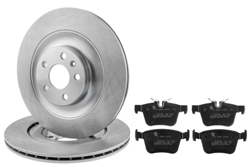 Bromssats bak – 340 mm skivor för Volvo C40, XC40 och XC90 II