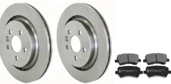 Bromssats bak – 302 mm skivor för Volvo S60 II, S80 II, V60 I, V70 III, XC70 II