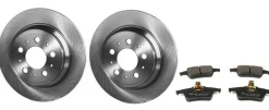 Bromssats bak – 288 mm skivor för Volvo S60 I, S80 I, V70 II och XC70 I