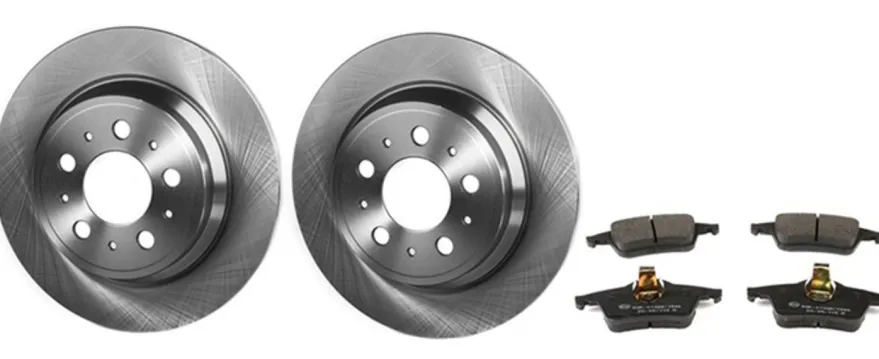 Bromssats bak – 288 mm skivor för Volvo S60 I, S80 I, V70 II och XC70 I