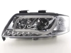 Devil Eyes Strålkastare Krom Audi A6 (C5/4B) 1997-2001