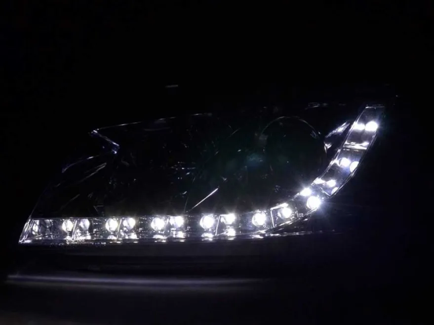 Devil Eyes Strålkastare Krom Audi A3 (8P) 2003-2007