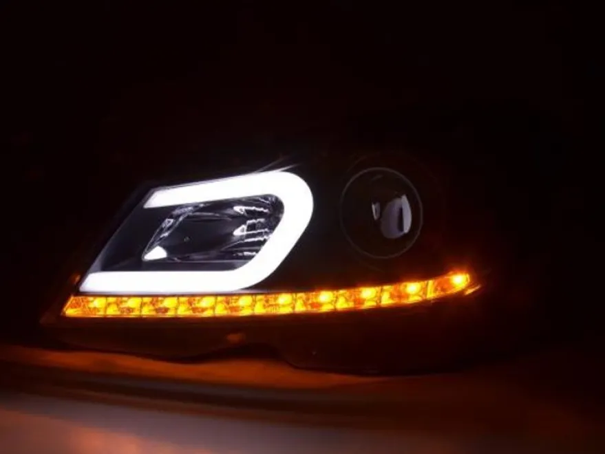 Devil Eyes Strålkastare Svart Mercedes-Benz C-Klass W204 2011-2014
