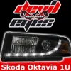 Devil Eyes Strålkastare Svart Skoda Octavia MK1 (1U)