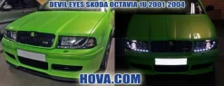 Devil Eyes Strålkastare Svart Skoda Octavia MK1 (1U)