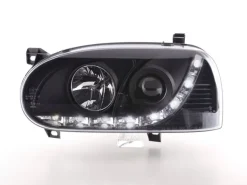 Devil Eyes Strålkastare Svart VW Golf MK3 1991-1997