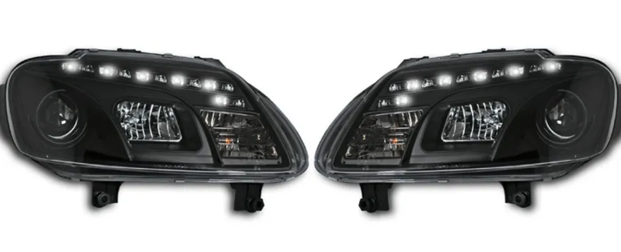 Devil Eyes Strålkastare Svart VW Touran (1T) 2003-2006 & VW Caddy (2K) 2004-2010
