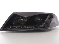 Devil Eyes Strålkastare Xenon Svart Skoda Octavia MK2 (1Z) 2004-2008