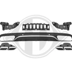 Diffuser Mercedes C-Klass W205 2015-2018