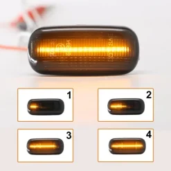 Dynamisk Led Skärmblinkers Smoke Audi A3 A4 A6