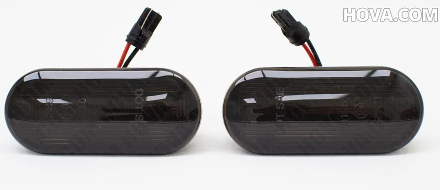 Dynamisk Led Skärmblinkers Svart VW Golf, Passat mm