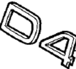 Emblem ''D4'' Volvo C30, C70, S40N/V50, S60, S80, V70, XC60, XC90