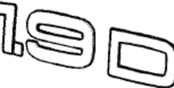 Emblem ''1.9D'' Volvo S40/V40 1996-2004