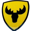 Emblem Sköld Volvo Stegrande Älg Gul/Svart