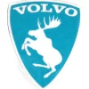Emblem Sköld Volvo Stegrande Älg Polestarblå / Vit