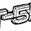 Emblem ''T-5R'' Volvo 850, 855