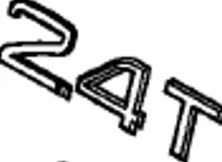 Emblem ''2.4T'' Volvo V70, XC70
