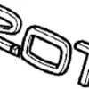 Emblem ''2.0 T'' Volvo V70, XC70, S40/V40, XC70, XC60, S60/V60, S80