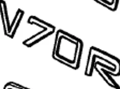 Emblem ''V70R'' Volvo V70 2000-2007