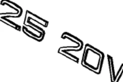Emblem ''2.5 20V'' Volvo V70 1997-2000