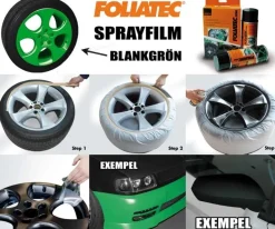 FoliaTec Sprayfilm Grön Blank (Powergreen) 1x Burk 400ml (ca 2st fälgar)