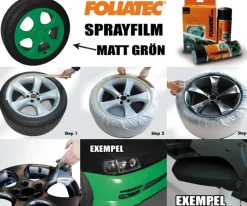 FoliaTec Sprayfilm Matt-Grön 1x Burk 400ml (ca 2st fälgar)