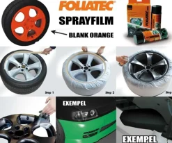 FoliaTec Sprayfilm Orange Blank 1x Burk 400ml (ca 2st fälgar)