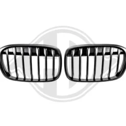 Grill / Njurar Matt Svart till BMW X1 F48 2016-2019