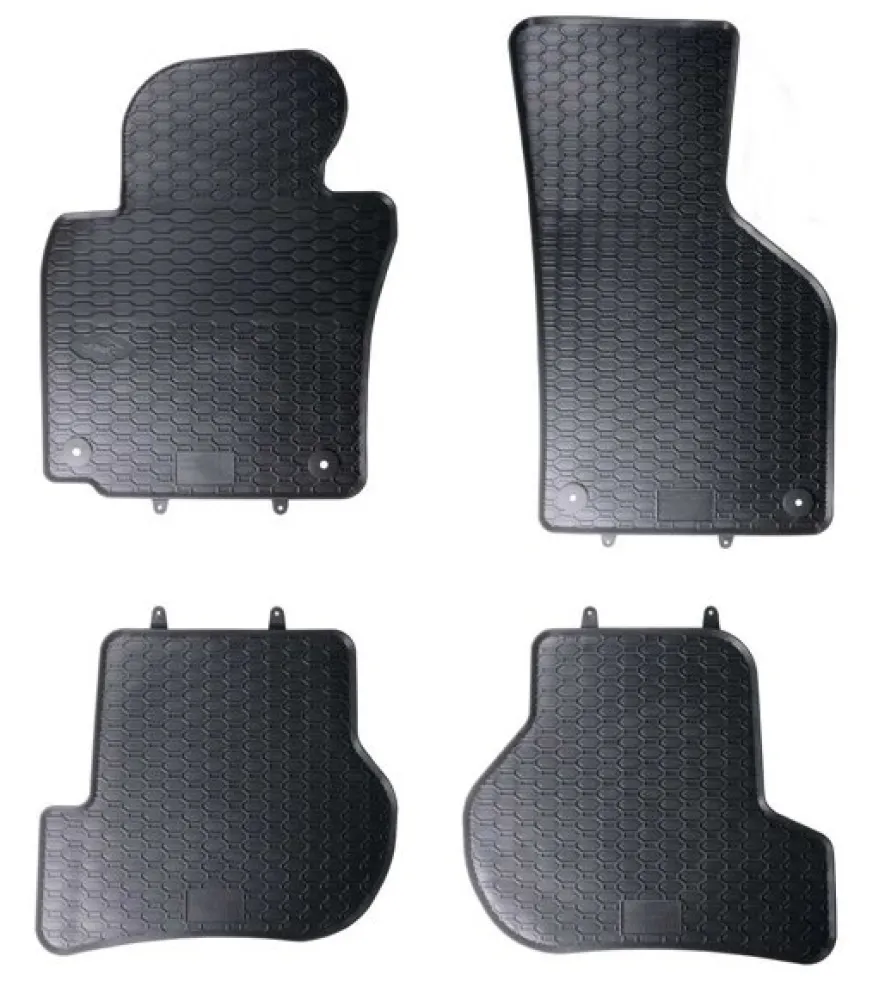 Gummimatta Svart Skoda Octavia II 2004-2013