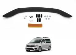 Huvskydd VW Caddy IV 2015–2020 – Blanksvart ABS