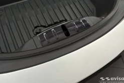 Inre Lastskydd Rostfri Svart Borstad Metall Tesla Model 3 2019-2023