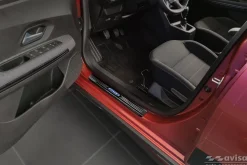 Instegslister i Blank Svart Stål Dacia Jogger 2021->