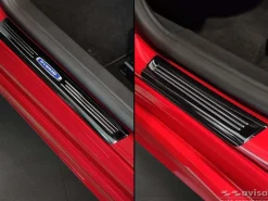 Instegslister i Blank Svart Stål Ford Focus IV turnier 2018->