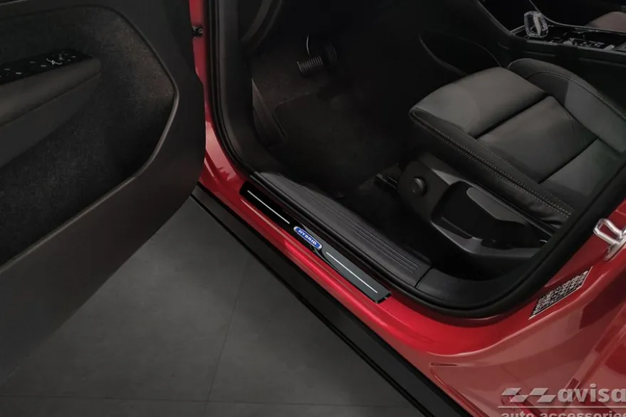 Instegslister i Blank Svart Stål Volvo XC40 2017->