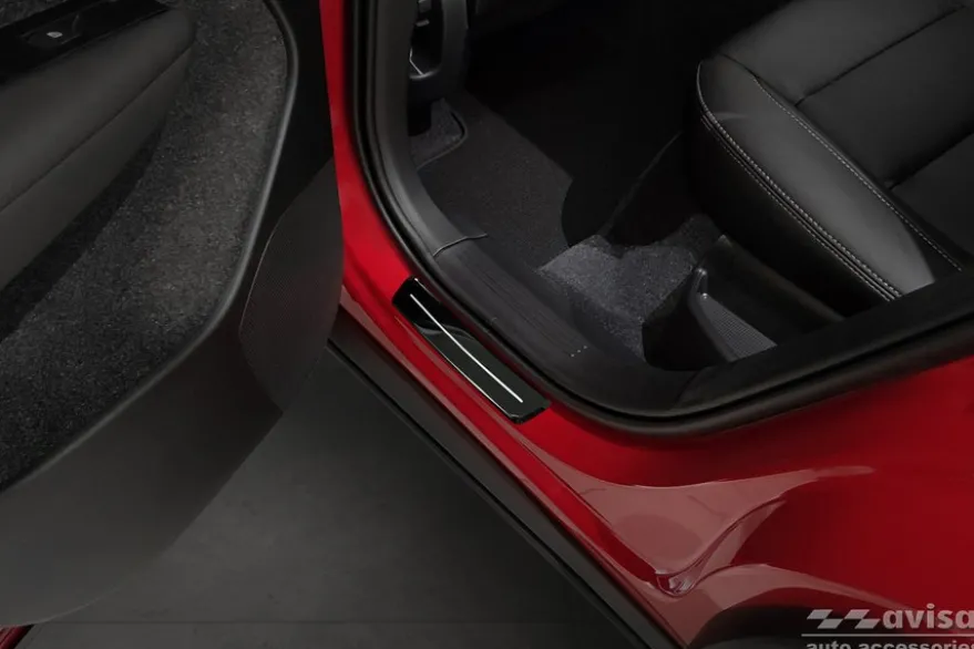 Instegslister i Blank Svart Stål Volvo XC40 2017->