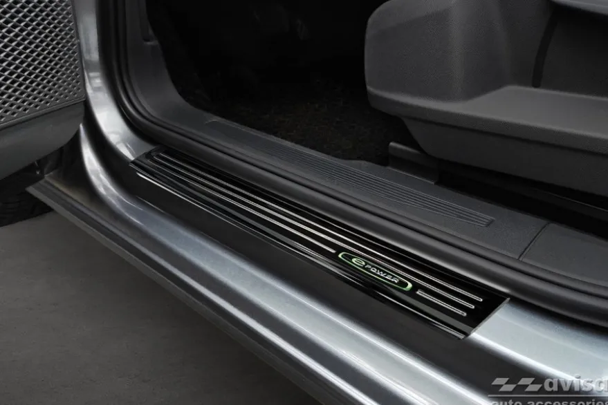 Instegslister i Blank Svart Stål VW Caddy V / Caddy Cargo 2020->