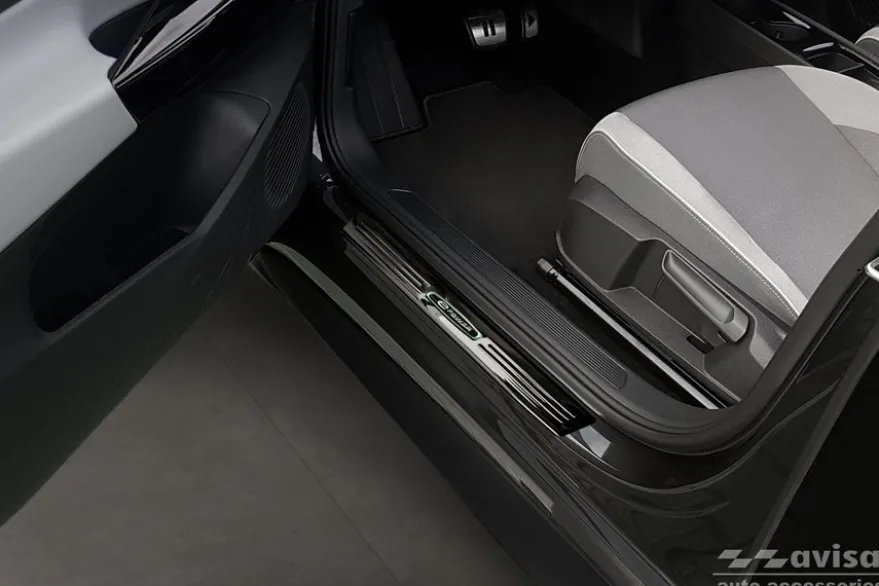 Instegslister i Blank Svart Stål Vw ID.3 2019->