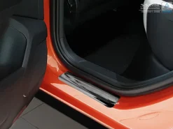 Instegslister i Blank Svart Stål VW T-Roc 2017-><noscript><img width=