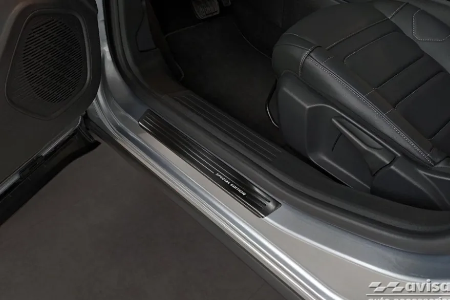 Instegslister i Borstad Svart Stål Citroen C4 III 2020->