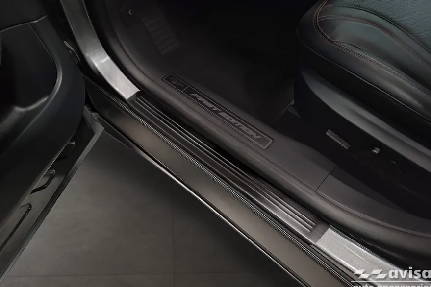 Instegslister i Borstad svart stål Ford Mustang MACH-E 2020->