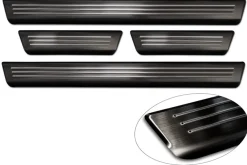 Instegslister i Borstad Svart Stål Honda Civic XI Hatchback 2022-><noscript><img width=