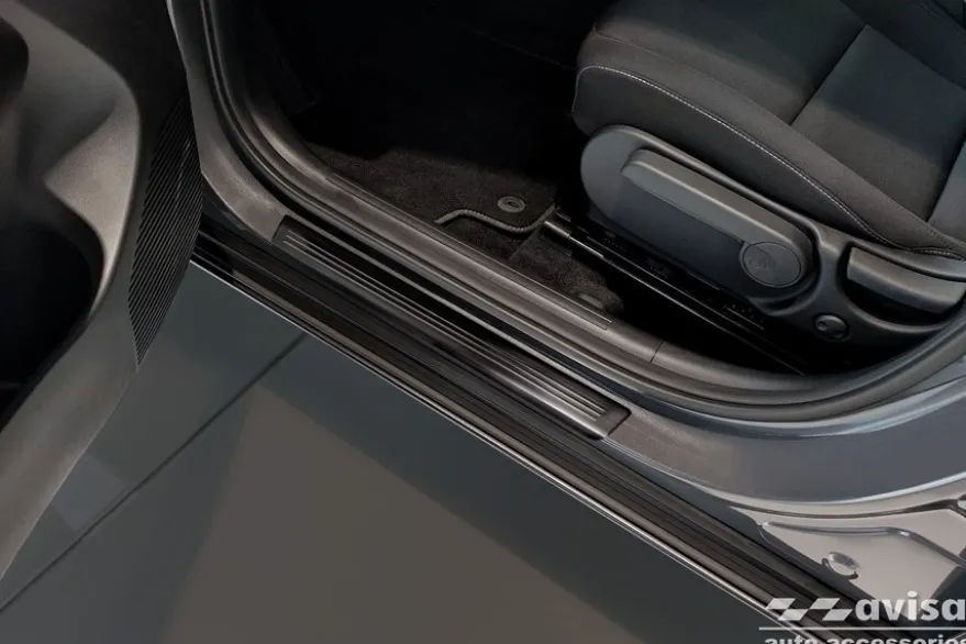 Instegslister i Borstad Svart Stål Hyundai Kona II / MG 3 II / MG ZS II